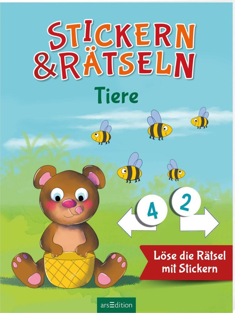 Stickern & Rätseln - Tiere main product photo
