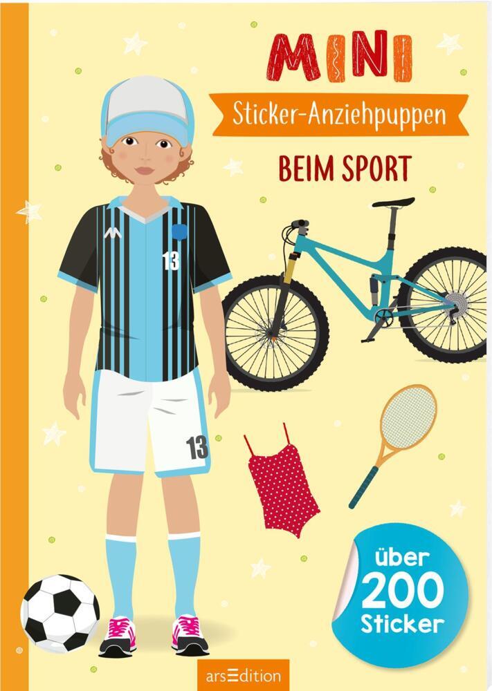 Mini-Sticker-Anziehpuppen - Beim Sport main product photo