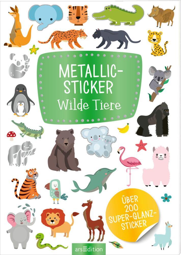 Metallic-Sticker - Wilde Tiere main product photo
