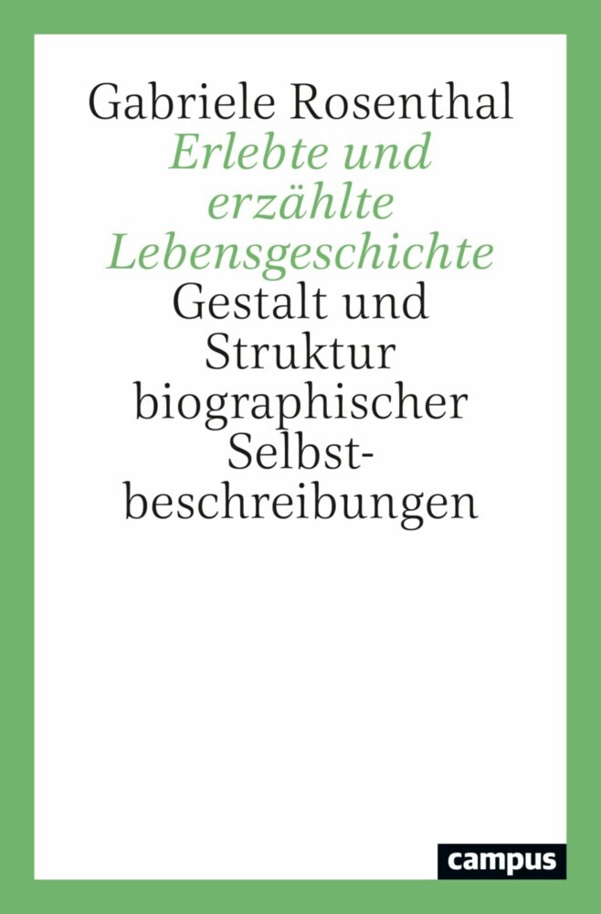 Erlebte und erzählte Lebensgeschichte main product photo
