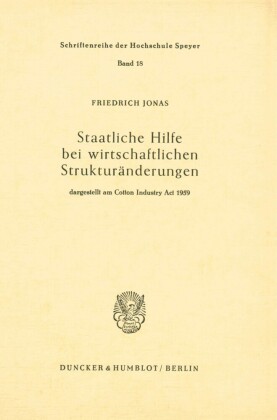 Staatliche Hilfe bei wirtschaftlichen Strukturänderungen,
