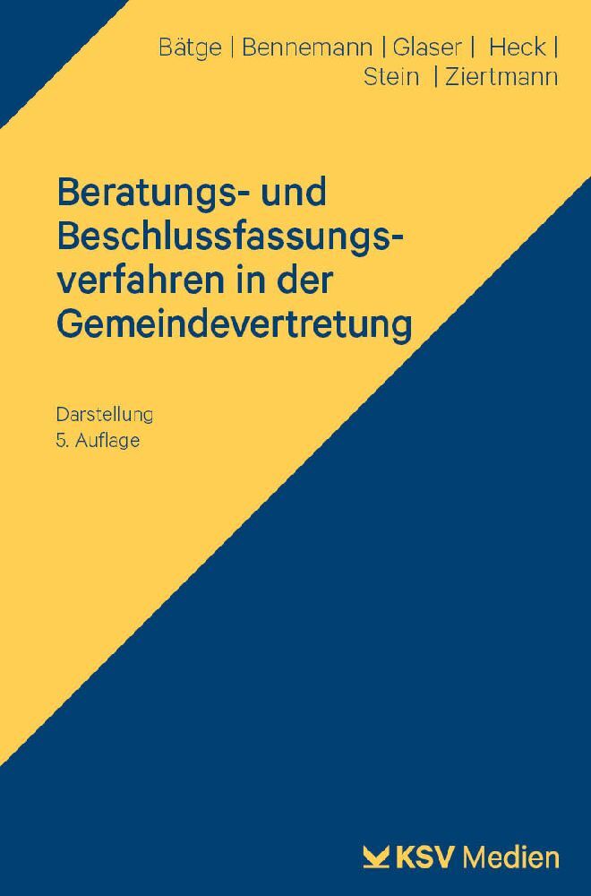 Beratungs- und Beschlussfassungsverfahren in der Gemeindevertretung main product photo