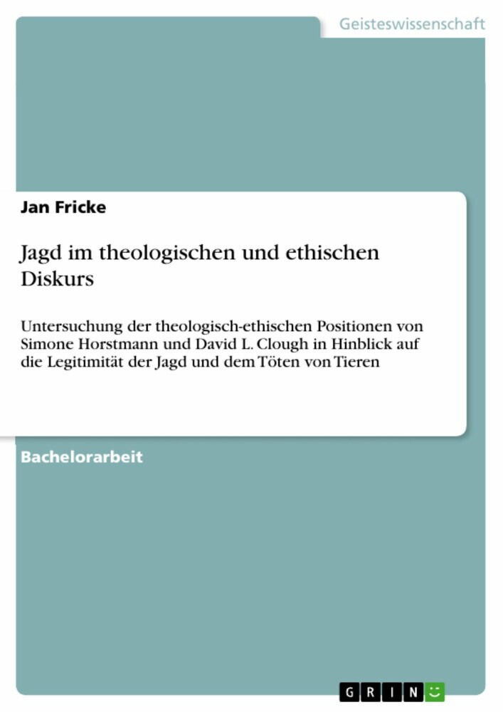 Jagd im theologischen und ethischen Diskurs main product photo