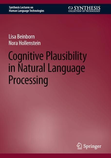 Cognitive Plausibility in Natural Language Processing main product photo