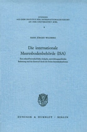 Die internationale Meeresbodenbehörde (ISA).