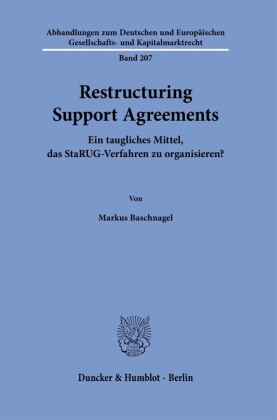 Restructuring Support Agreements.
