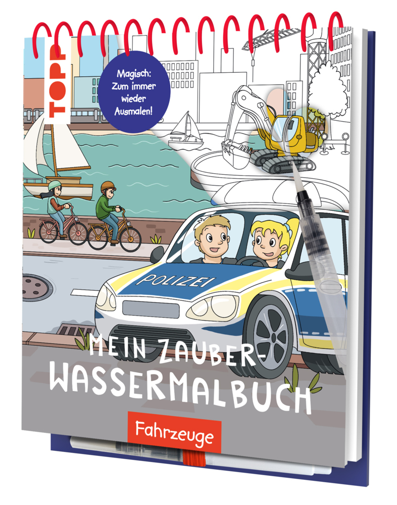 Mein Zauber-Wassermalbuch Fahrzeuge main product photo