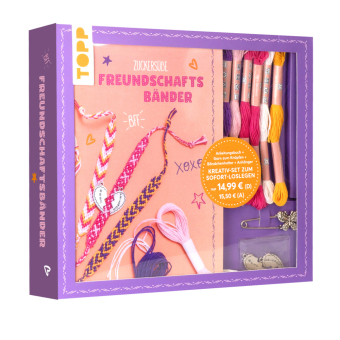 Kreativ-Set Zuckersüße Freundschaftsbänder. Mit Anleitungsb...