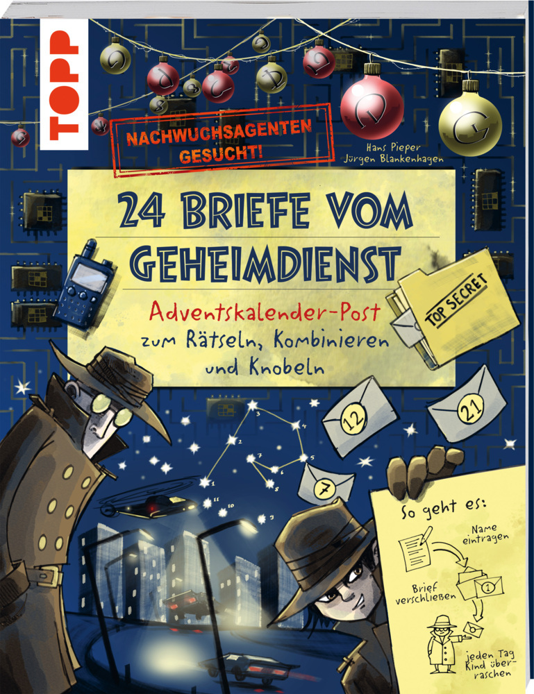 Nachwuchsagenten gesucht! 24 Briefe vom Geheimdienst. Adventskalender-Post zum Rätseln, Kombinieren und Knobeln main product photo