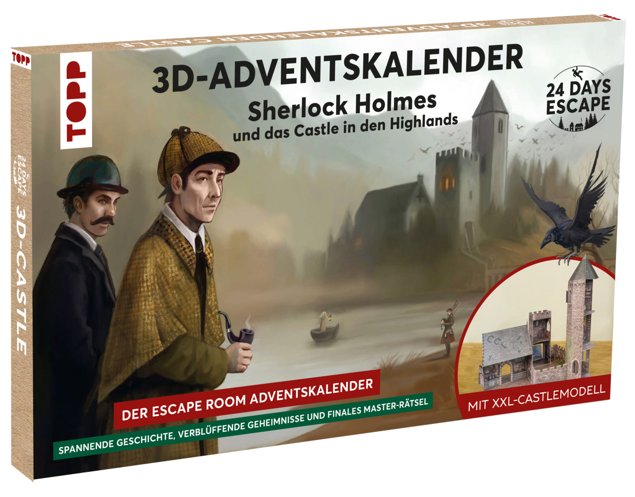 24 DAYS ESCAPE 3D-Adventskalender - Sherlock Holmes und das Castle in den Highlands main product photo