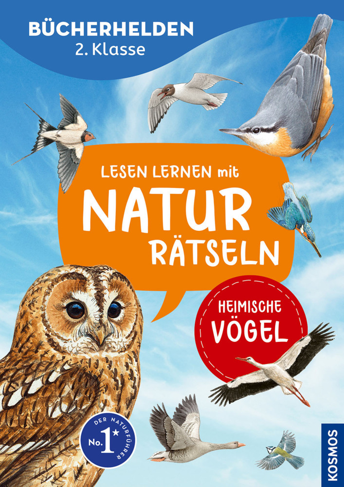 Lesen lernen mit Naturrätseln, Bücherhelden 2. Klasse, heimische Vögel main product photo