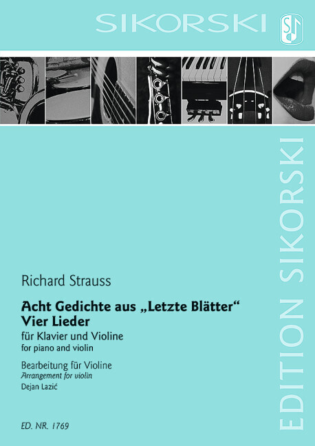 Acht Gedichte aus "Letzte Blätter"; Vier Lieder main product photo