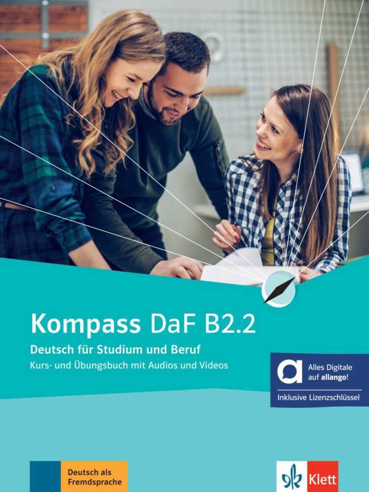 Kompass DaF B2.2 - Hybride Ausgabe allango, m. 1 Beilage main product photo