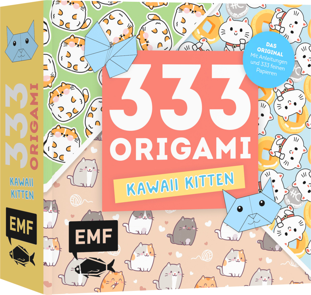 333 Origami - Kawaii Kitten - Niedliche Papiere falten für Katzen-Fans main product photo
