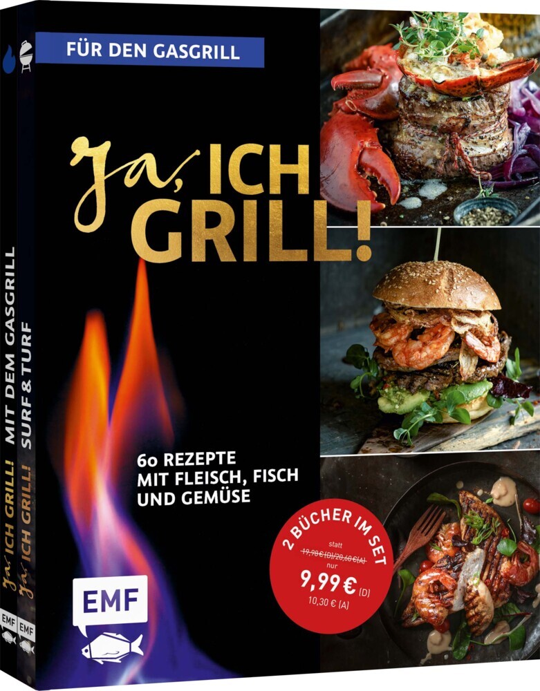 Ja, ich grill! - Für den Gasgrill: Doppelt gut - 2 Bücher im Set main product photo