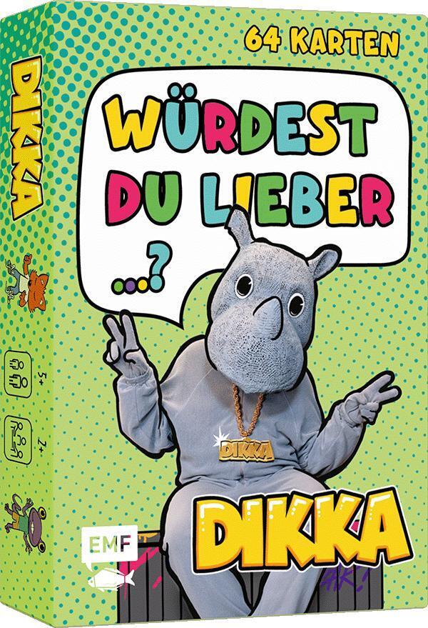 Kartenspiel: Würdest du lieber...? Nashornstarke Fragen für Kids mit DIKKA main product photo