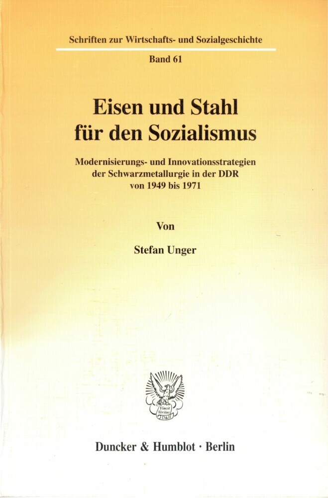 Eisen und Stahl für den Sozialismus. main product photo