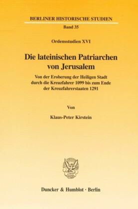 Die lateinischen Patriarchen von Jerusalem.