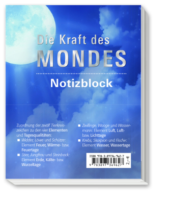 Notizblock "Die Kraft des Mondes"
