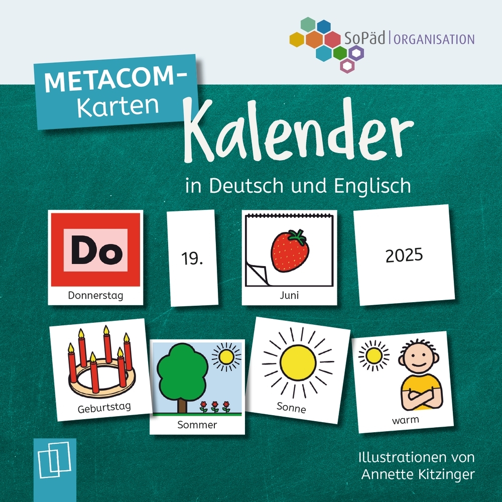 METACOM-Karten: Kalender in Deutsch und Englisch main product photo