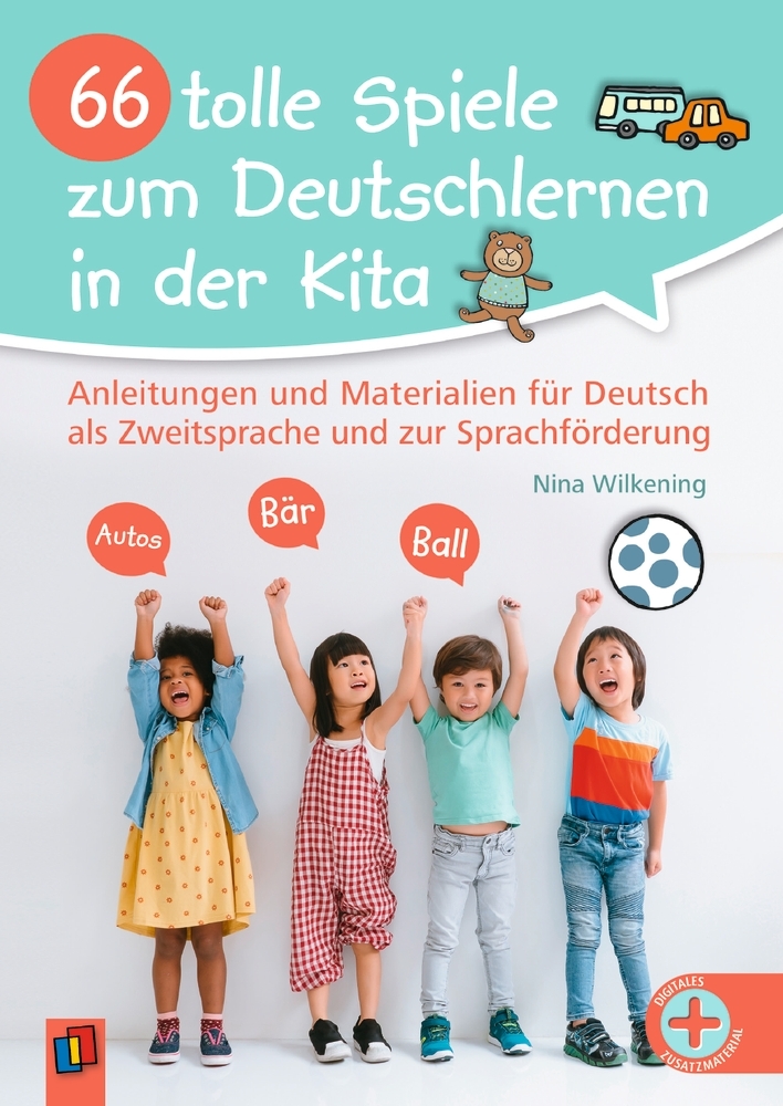 66 tolle Spiele zum Deutschlernen in der Kita main product photo
