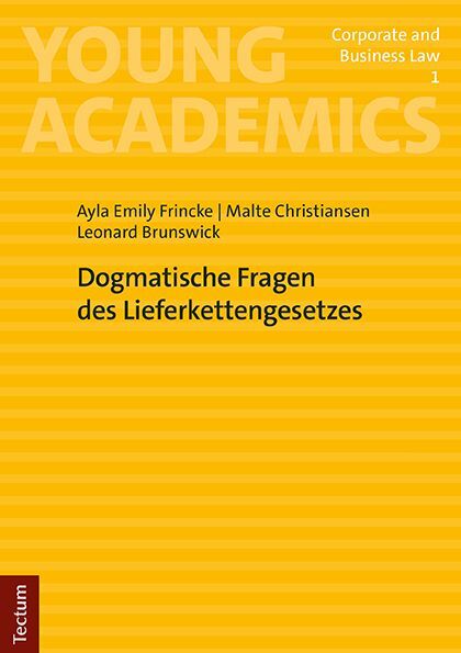 Dogmatische Fragen des Lieferkettengesetzes main product photo
