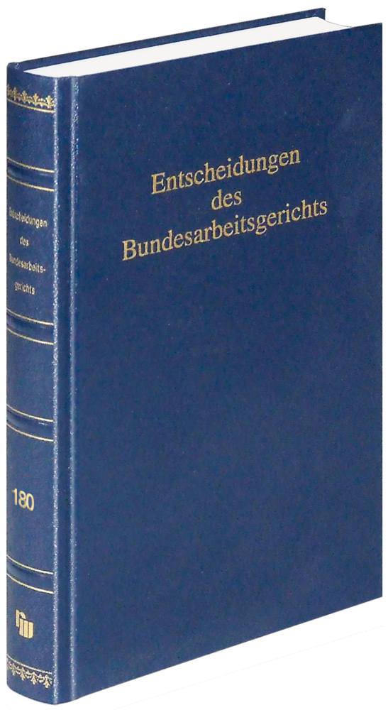 Entscheidungen des Bundesarbeitsgerichts (BAGE 180) main product photo