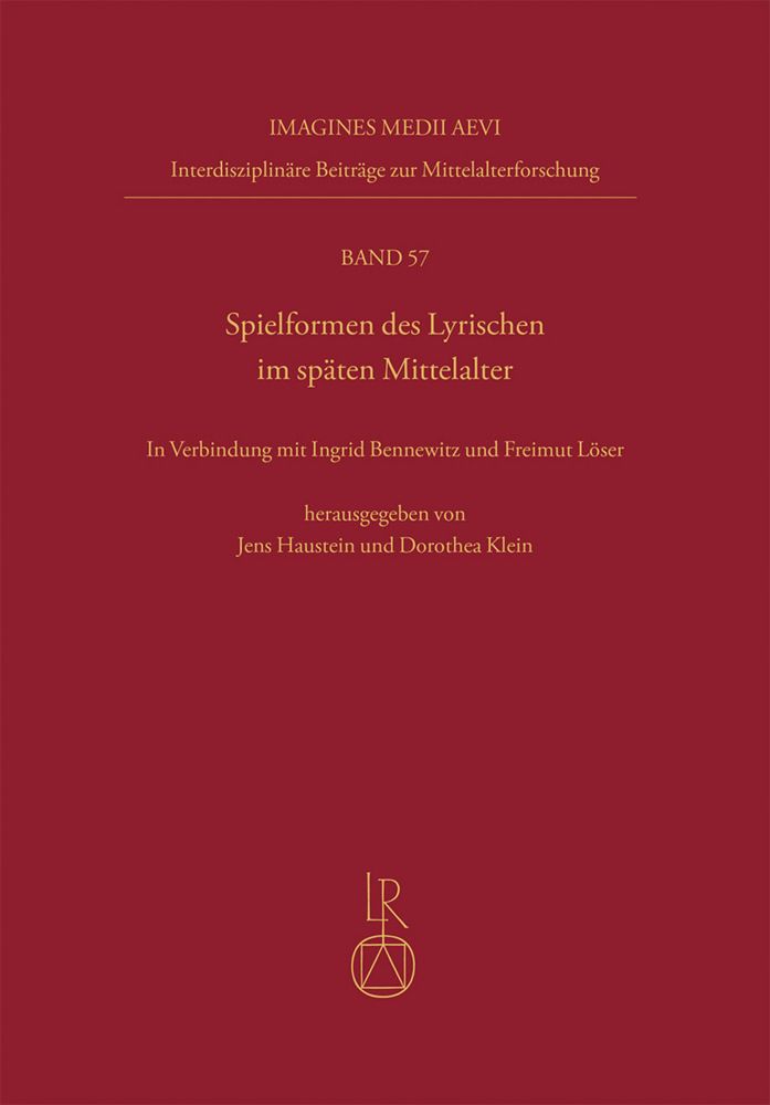Spielformen des Lyrischen im späten Mittelalter main product photo