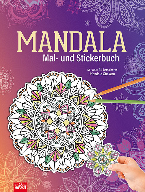 Mandala Mal- und Stickerbuch main product photo
