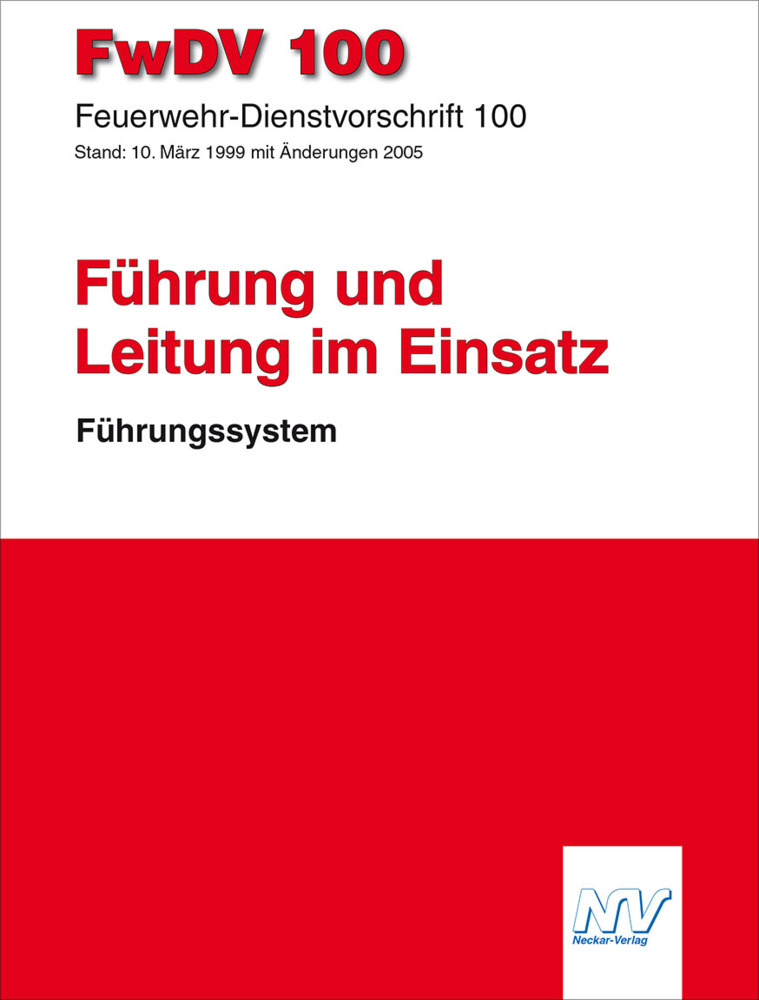 FwDV 100 Feuerwehr-Dienstvorschrift 100 main product photo