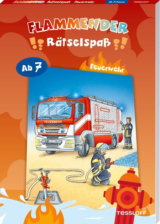 Flammender Rätselspaß. Feuerwehr main product photo