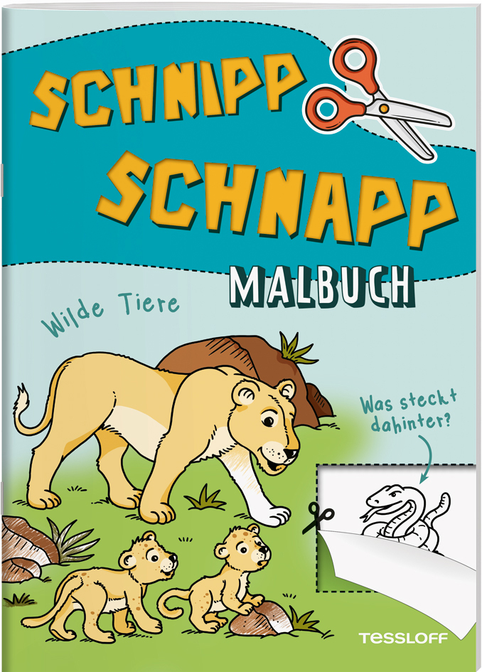 Schnipp Schnapp Malbuch. Wilde Tiere. Was steckt dahinter? main product photo