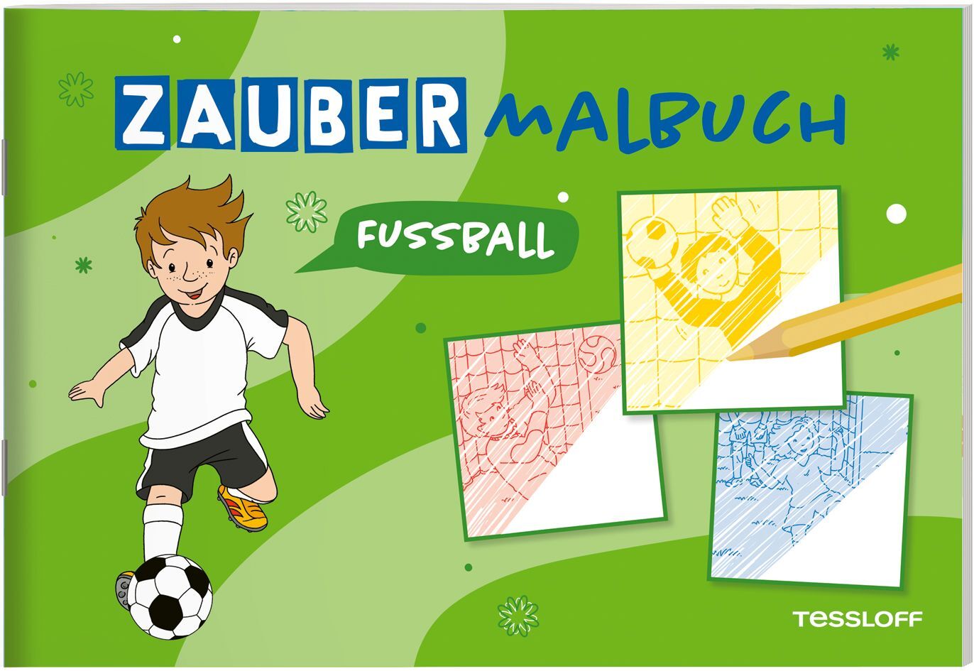 Zaubermalbuch. Fußball main product photo