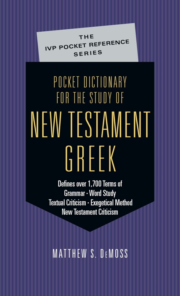 Pocket Dictionary for the Study of New Testament Greek main product photo