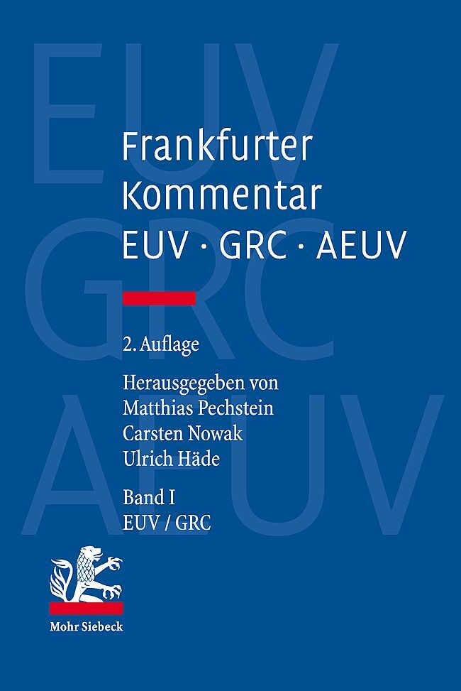 Frankfurter Kommentar zu EUV, GRC und AEUV (2. Auflage) main product photo
