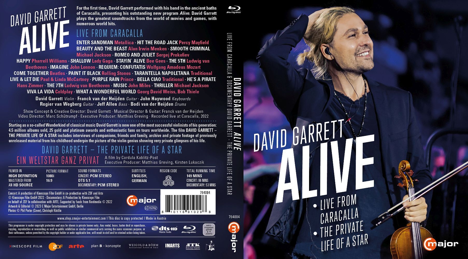 David Garrett: Alive, 1 Blu-ray main product photo