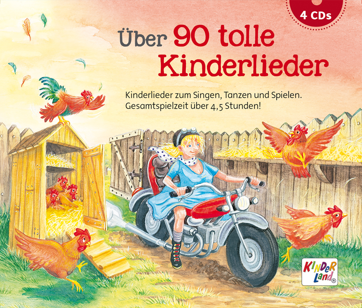 Über 90 tolle Kinderlieder, 4 Teile main product photo