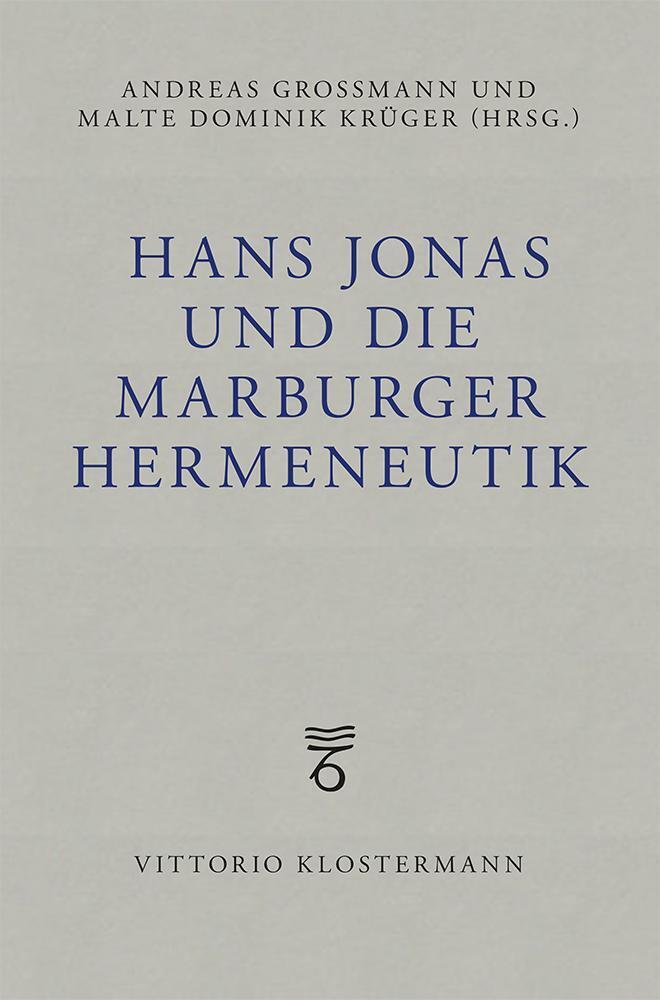 Hans Jonas und die Marburger Hermeneutik main product photo