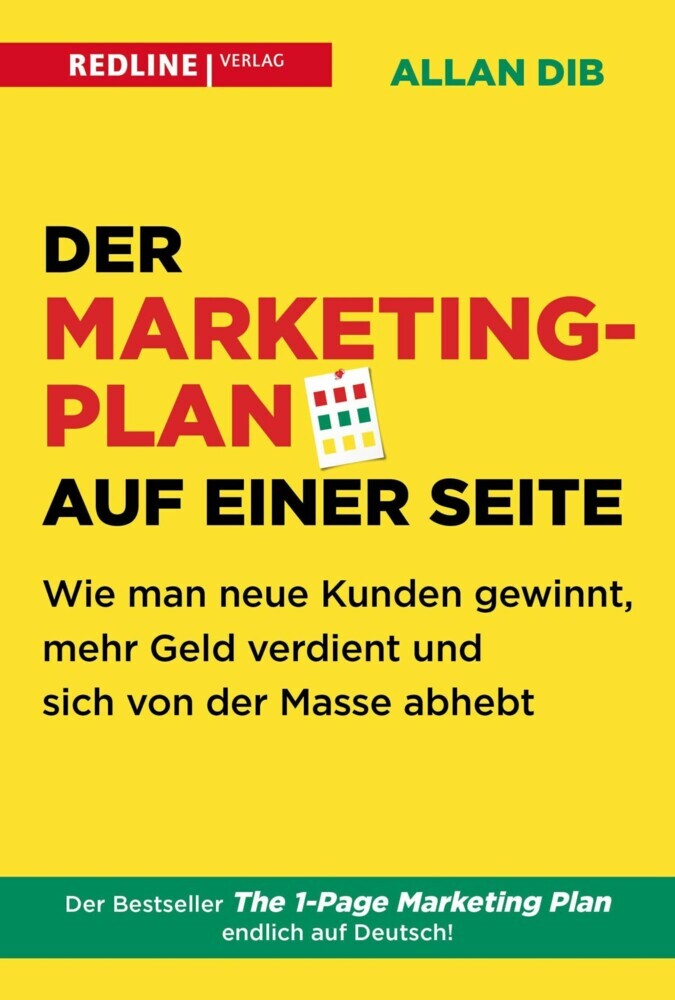 Der Marketingplan auf einer Seite main product photo