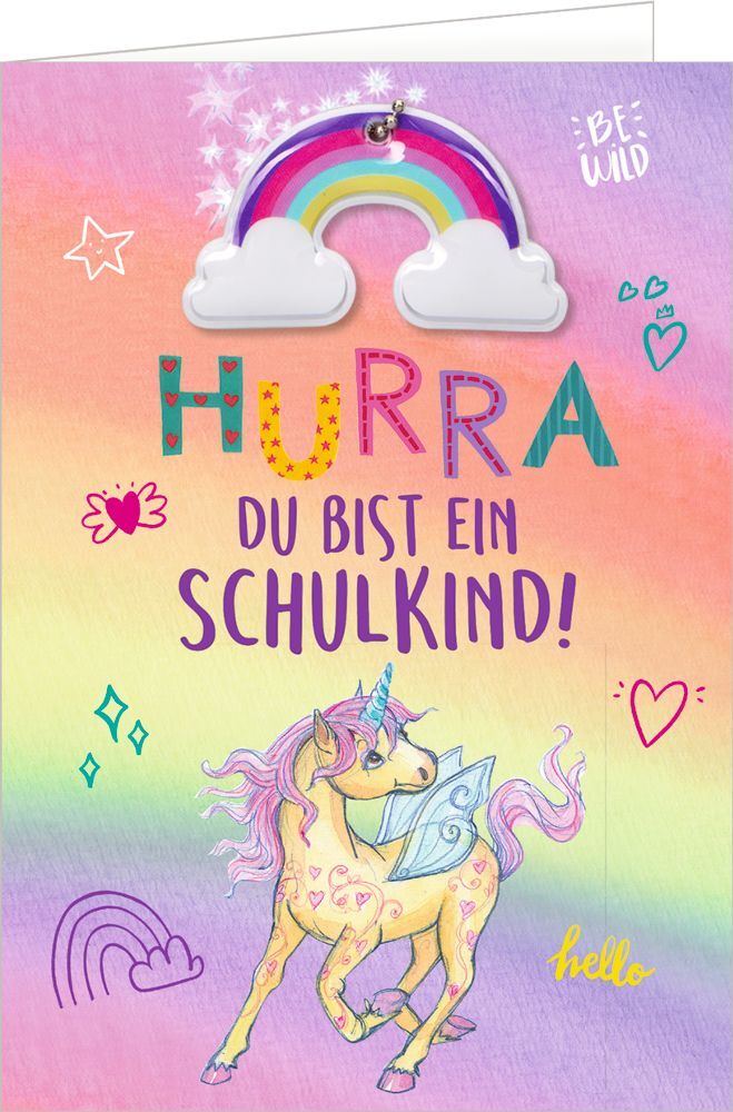 Grußkarte - Hurra, du bist ein Schulkind! main product photo