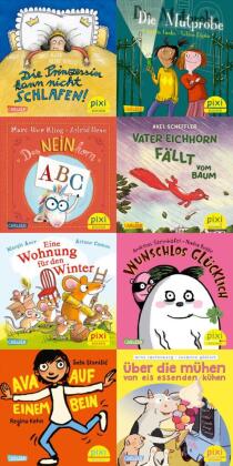 Pixi-8er-Set 295: Beliebte Autor_innen gratulieren Pixi (8x1 Exemplar), 8 Teile