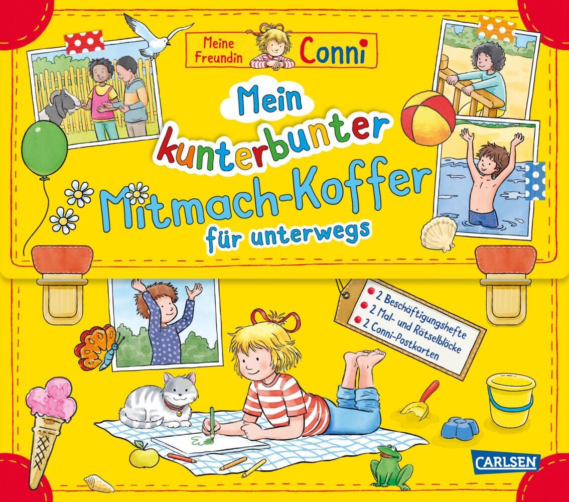 Conni Gelbe Reihe (Beschäftigungsbuch): Mein kunterbunter Mitmach-Koffer für unterwegs main product photo