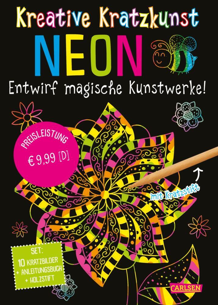 Kratzbilder für Kinder: Kreative Kratzkunst: Neon main product photo