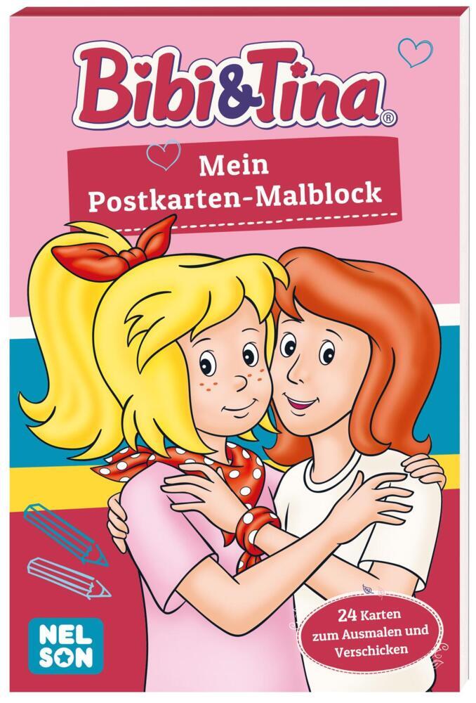 Bibi & Tina: Mein Postkarten-Malblock main product photo