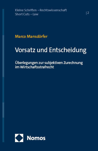 Vorsatz und Entscheidung main product photo