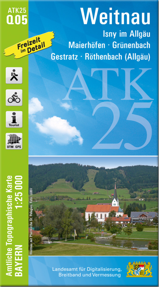ATK25-Q05 Weitnau (Amtliche Topographische Karte 1:25000) main product photo