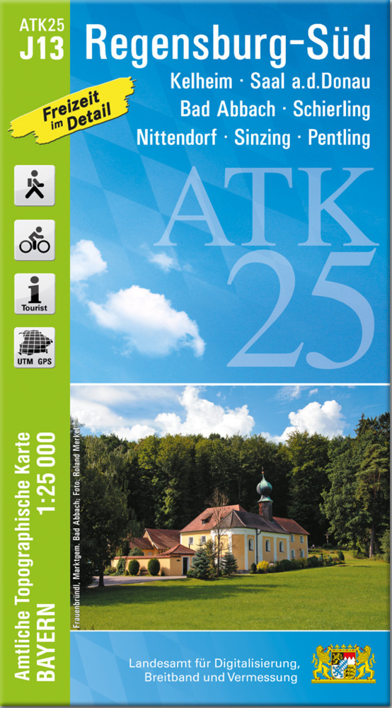 ATK25-J13 Regensburg-Süd (Amtliche Topographische Karte 1:25000) main product photo