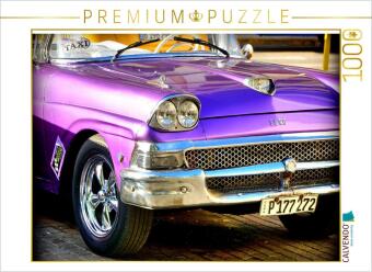 CALVENDO Puzzle Ein Motiv aus dem Kalender Best of Fairlane 500 - Ein Ford mit Flossen in Kuba | 1000 Teile Lege-Größe 64x48cm Foto-Puzzle für glückliche Stunden