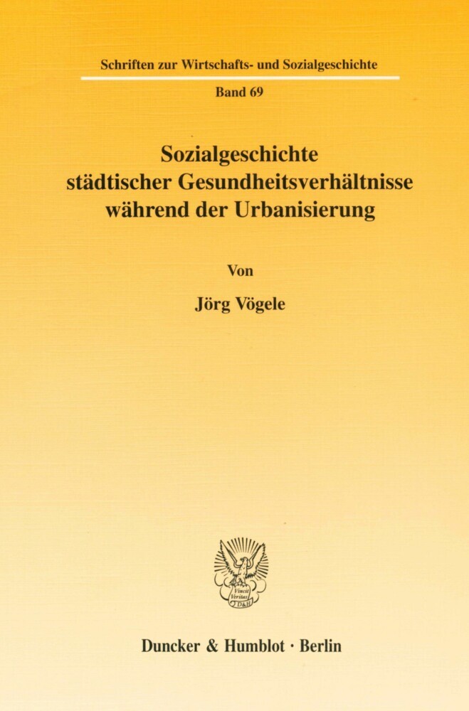Sozialgeschichte städtischer Gesundheitsverhältnisse während der Urbanisierung. main product photo