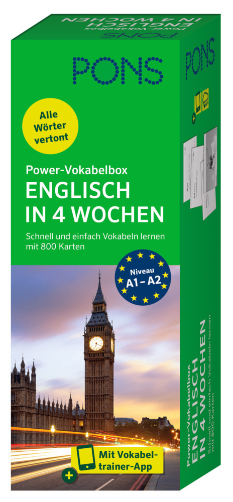 PONS Power-Vokabelbox Englisch in 4 Wochen main product photo